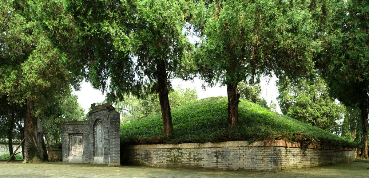 A scenic view of Hanzhong Zhang Qian Tomb