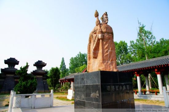 A scenic view of Hanzhong Zhang Qian Tomb