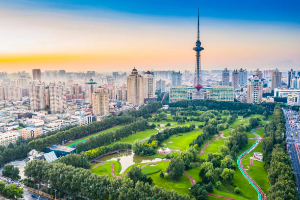 A scenic view of Harbin Qinghua Gushanzhai Yizhi