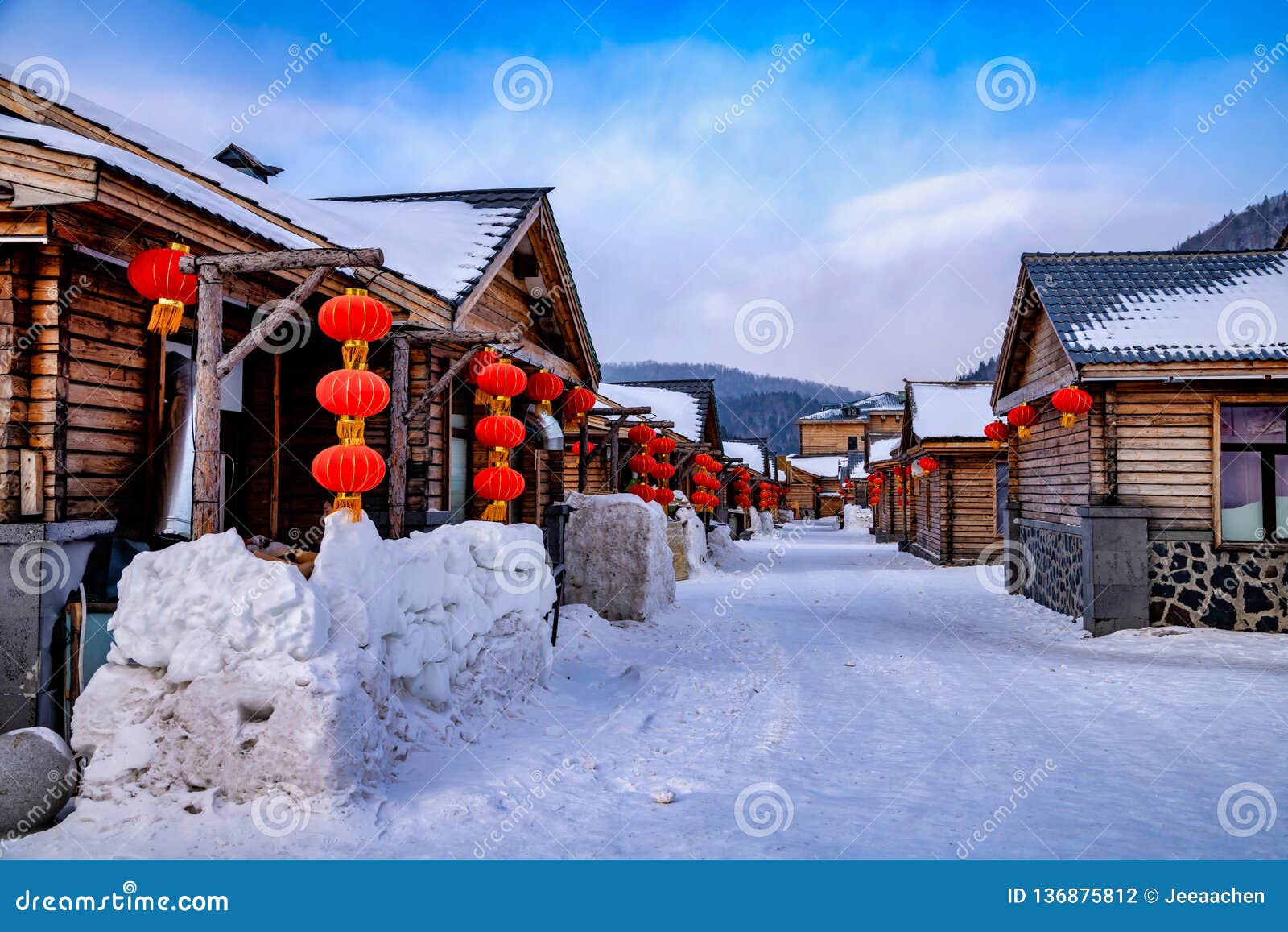A scenic view of Harbin Qinghua Gushanzhai Yizhi