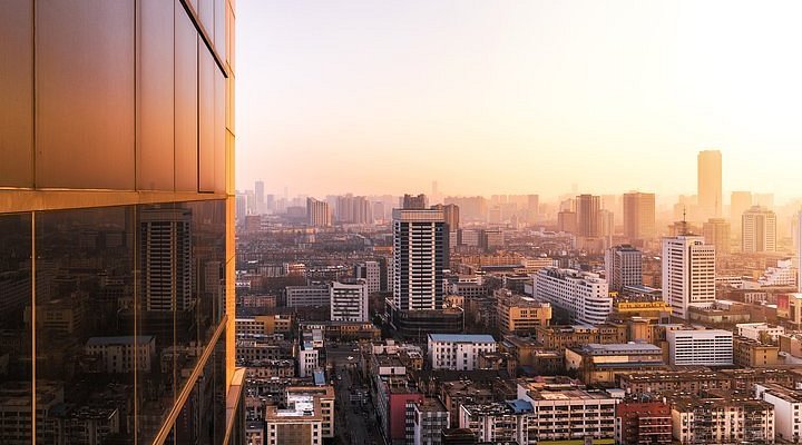 A scenic view of Hefei Laoshan Ta