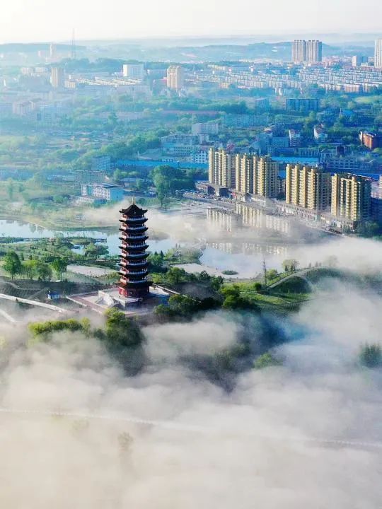 A scenic view of Hegang Aolimi Chengzhi