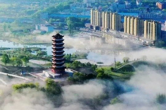 A scenic view of Hegang Zhongxing Chengzhi