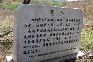 A scenic view of Heihe Chaoyangshan Dongbei Kanglian Disanlujun Miying Yizhi