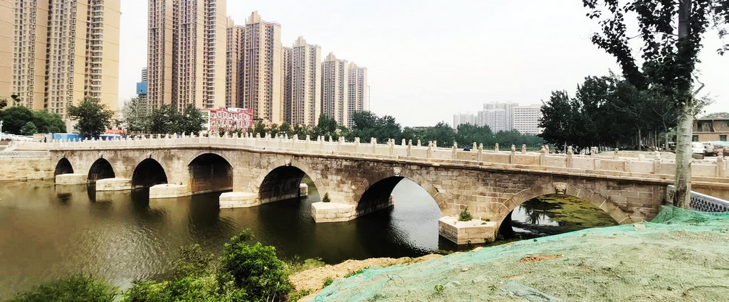 A scenic view of Hengshui Anji Bridge