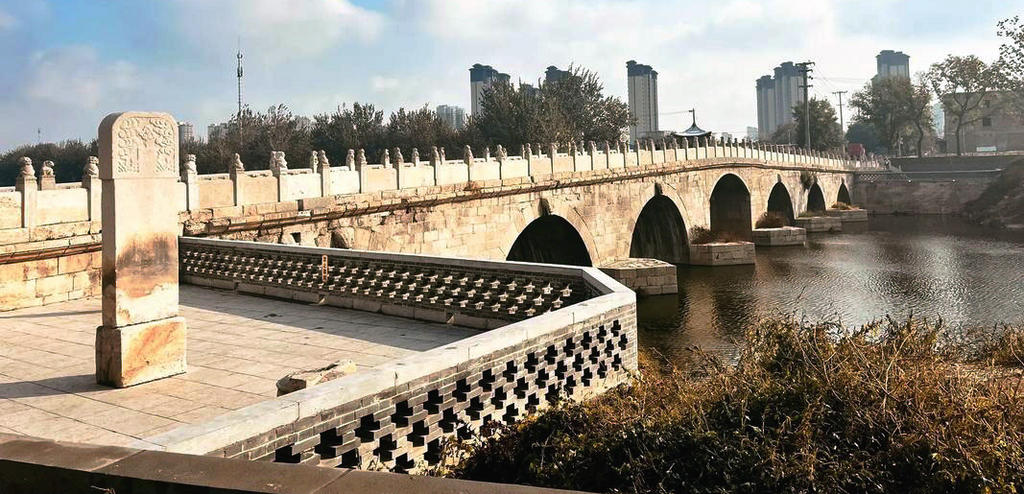 A scenic view of Hengshui Anji Bridge