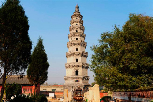 A scenic view of Hengshui Baoyun Pagoda