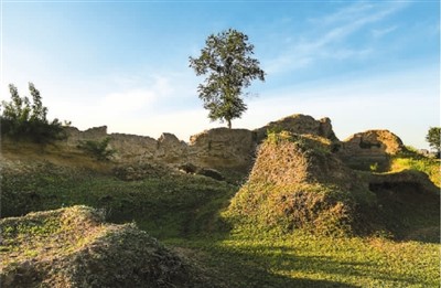 A scenic view of Hengshui Jizhou Ancient City Site