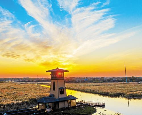 A scenic view of Hengshui Jizhou Ancient City Site