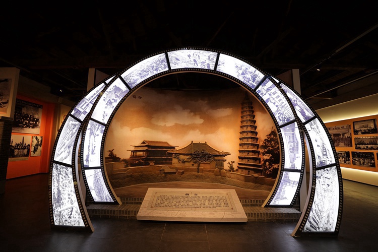 A scenic view of Hengshui Kaifu Temple Relic Pagoda