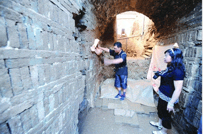 A scenic view of Hengshui Northern Qi Gao Family Tombs