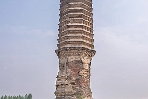 A scenic view of Hengshui Qinglin Temple Pagoda