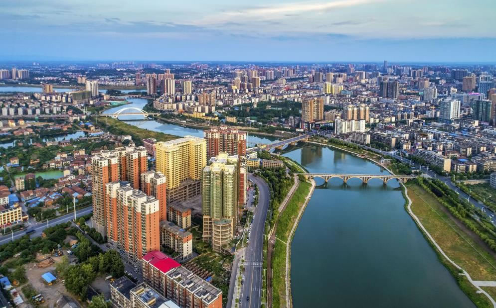 A scenic view of Hengyang Xiangnan Qiyi Jiuzhiqun