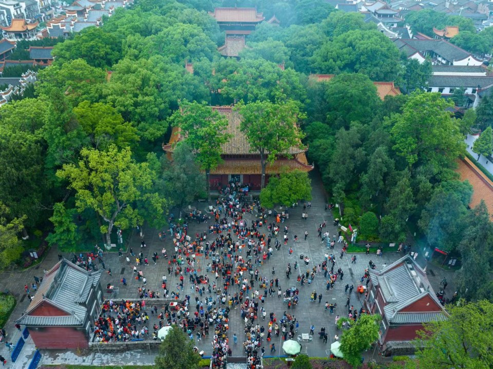 A scenic view of Hengyang Xiangnan Qiyi Jiuzhiqun