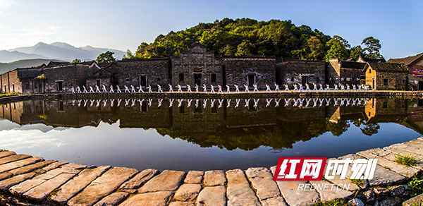 A scenic view of Hengyang Zhongtiancun Gujianzhuqun