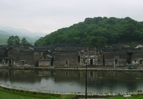 A scenic view of Hengyang Zhongtiancun Gujianzhuqun
