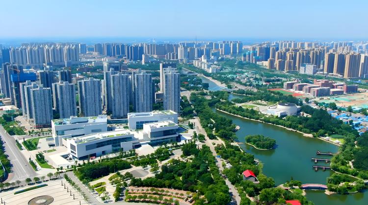 A scenic view of Heze Wohua Ta