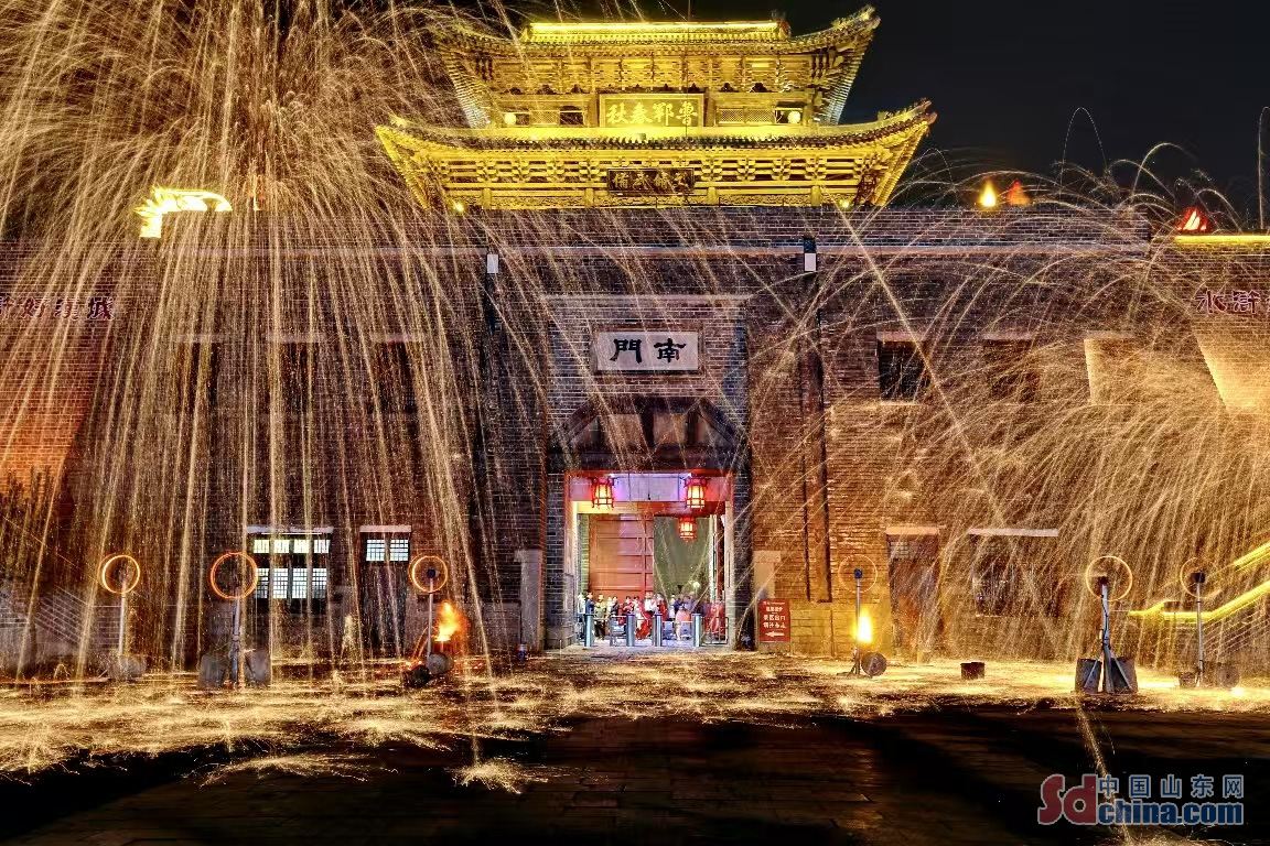 A scenic view of Heze Wohua Ta
