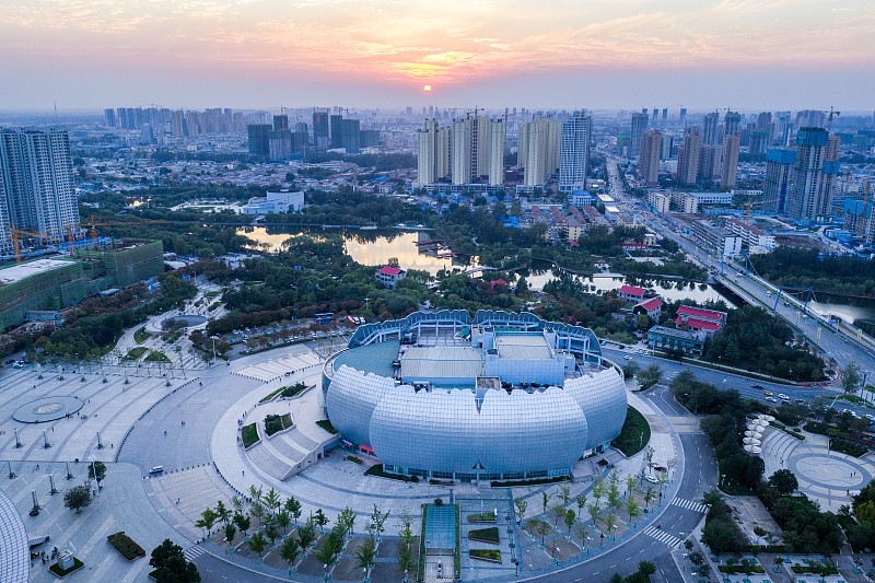 A scenic view of Heze Wohua Ta