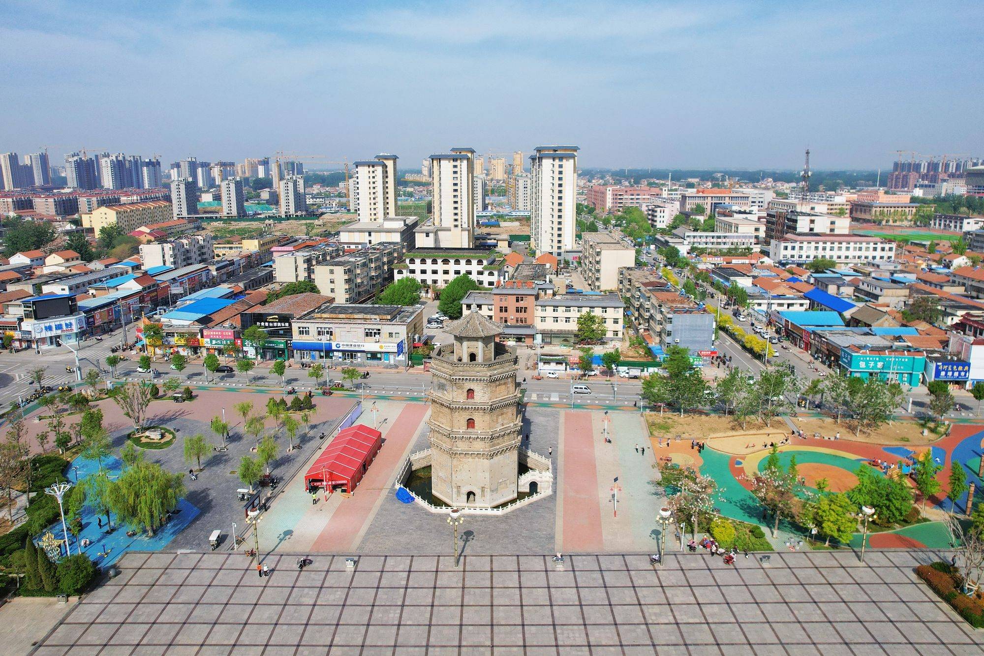 A scenic view of Heze Yuncheng Guanyin Si Ta