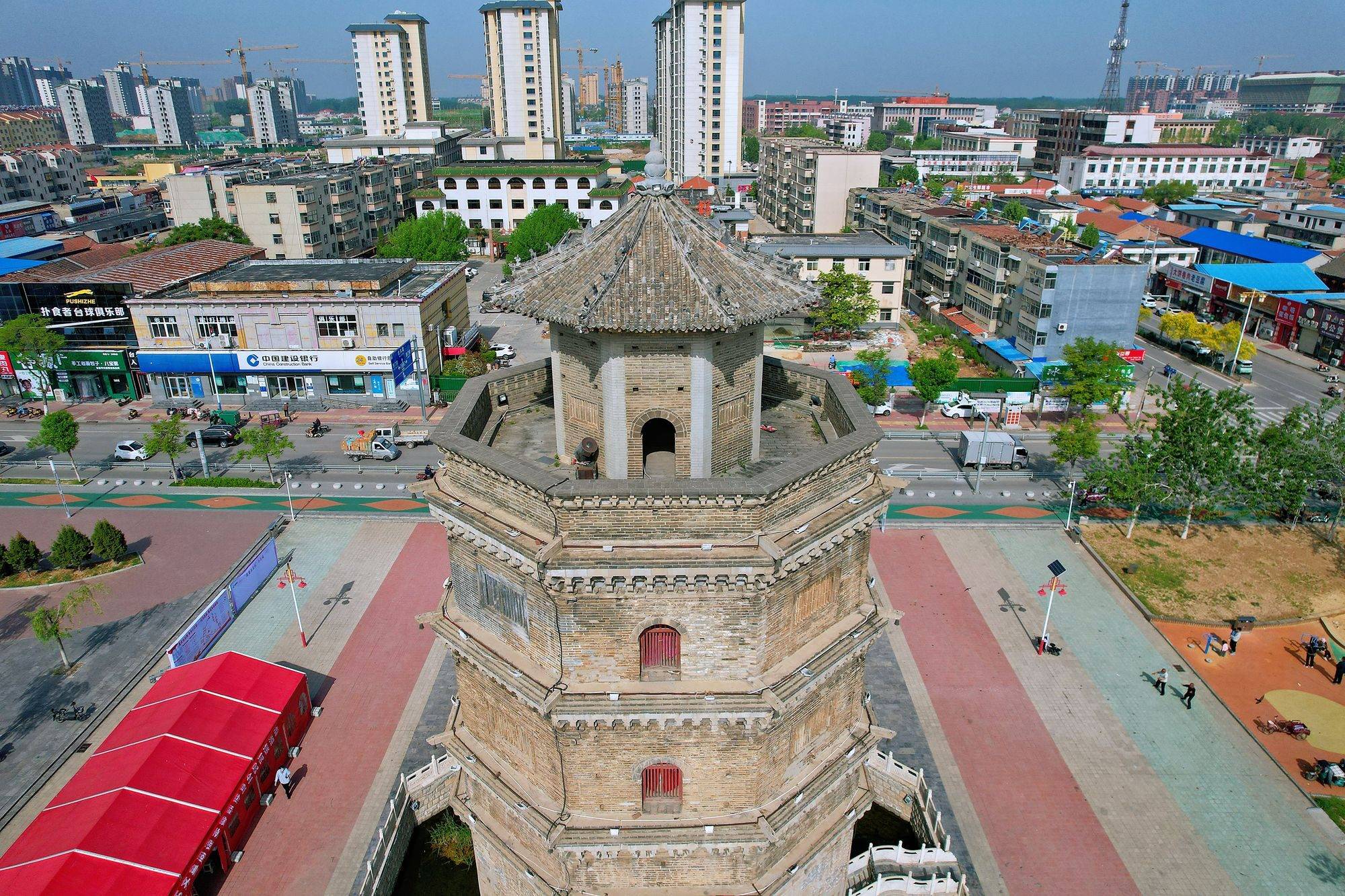 A scenic view of Heze Yuncheng Guanyin Si Ta