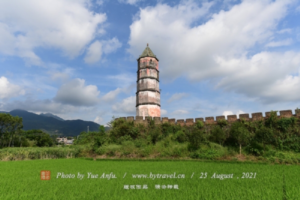 A scenic view of Hezhou Linhe Gucheng