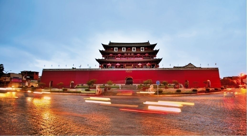 A scenic view of Honghe Chaoyanglou