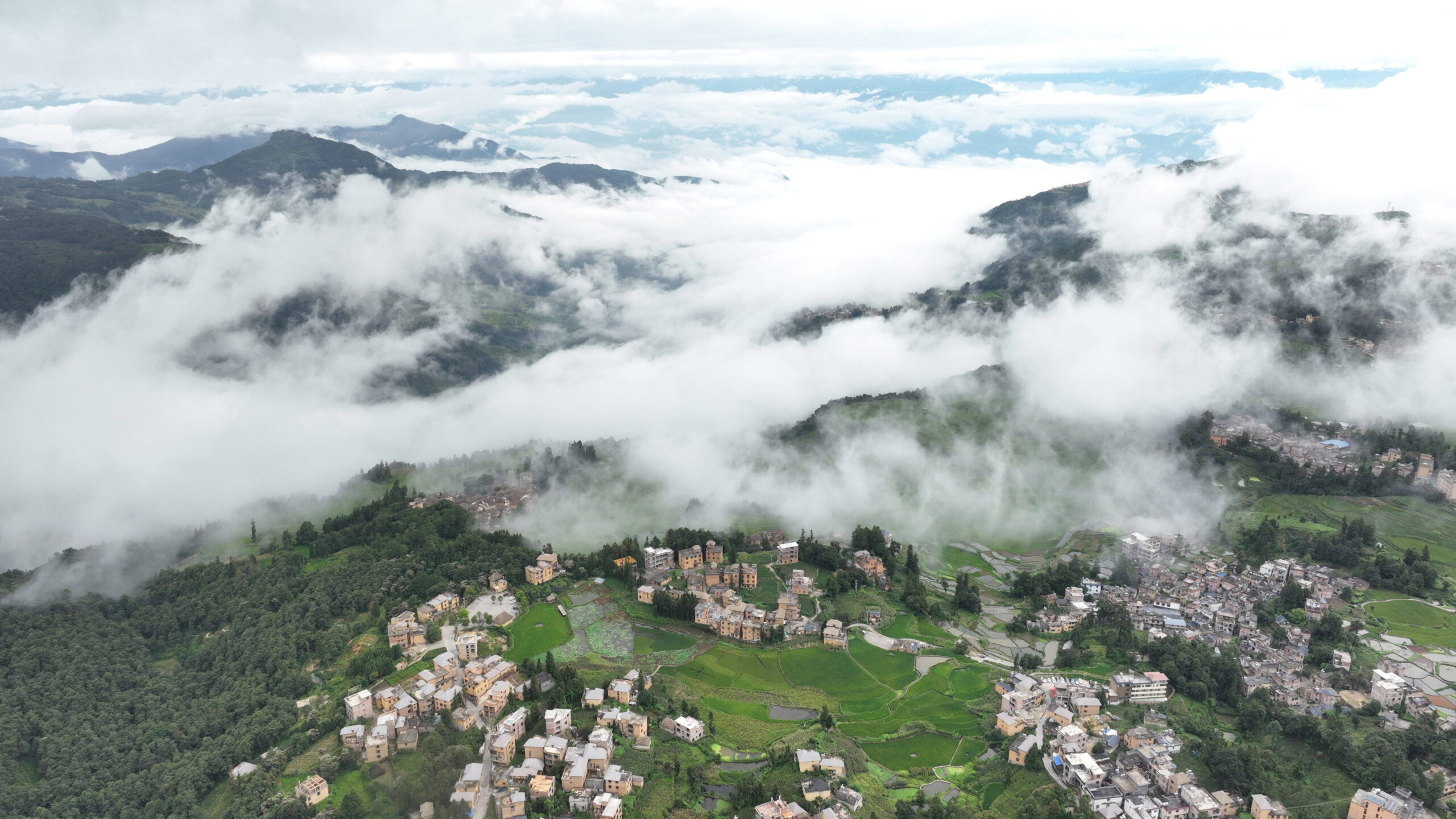 A scenic view of Honghe Hani Titian
