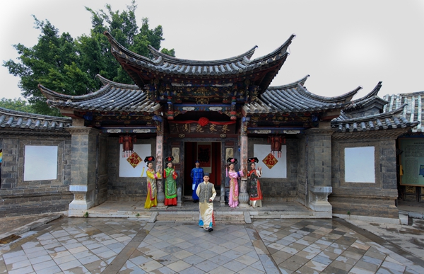 A scenic view of Honghe Jianshui Zhujia Huayuan