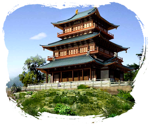 A scenic view of Honghe Mengzi Yuhuangge