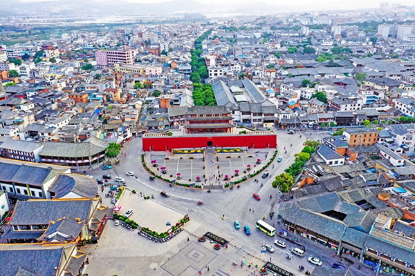 A scenic view of Honghe Shiping Wenmiao Jianzhuqun