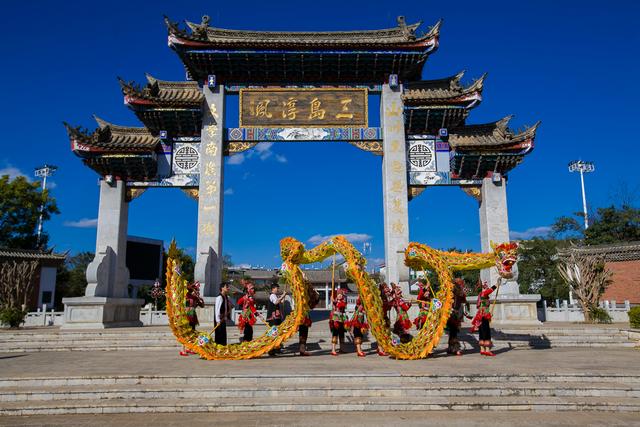 A scenic view of Honghe Shiping Wenmiao Jianzhuqun