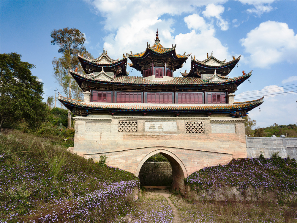 A scenic view of Honghe Shiping Wenmiao Jianzhuqun