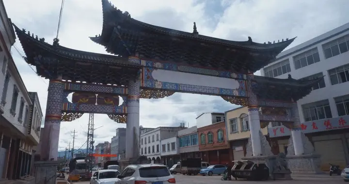 A scenic view of Honghe Xinan Suo Gujianzhuqun