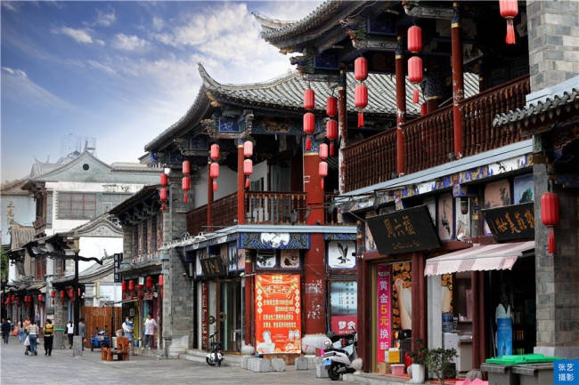A scenic view of Honghe Xinan Suo Gujianzhuqun