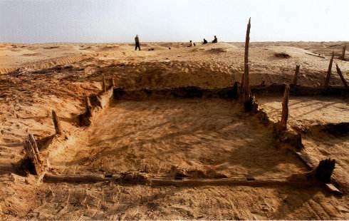 A scenic view of Hotan Dandanwulike Yizhi