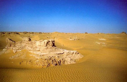 A scenic view of Hotan Niya Yizhi