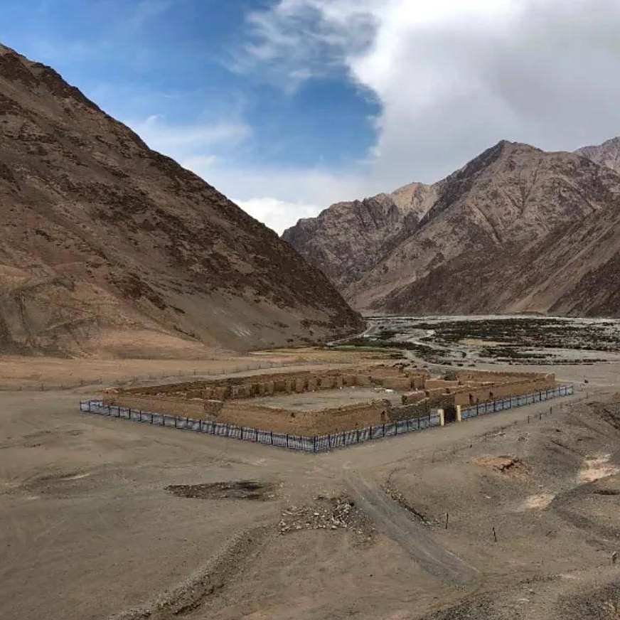 A scenic view of Hotan Saitula Shaoka Yizhi