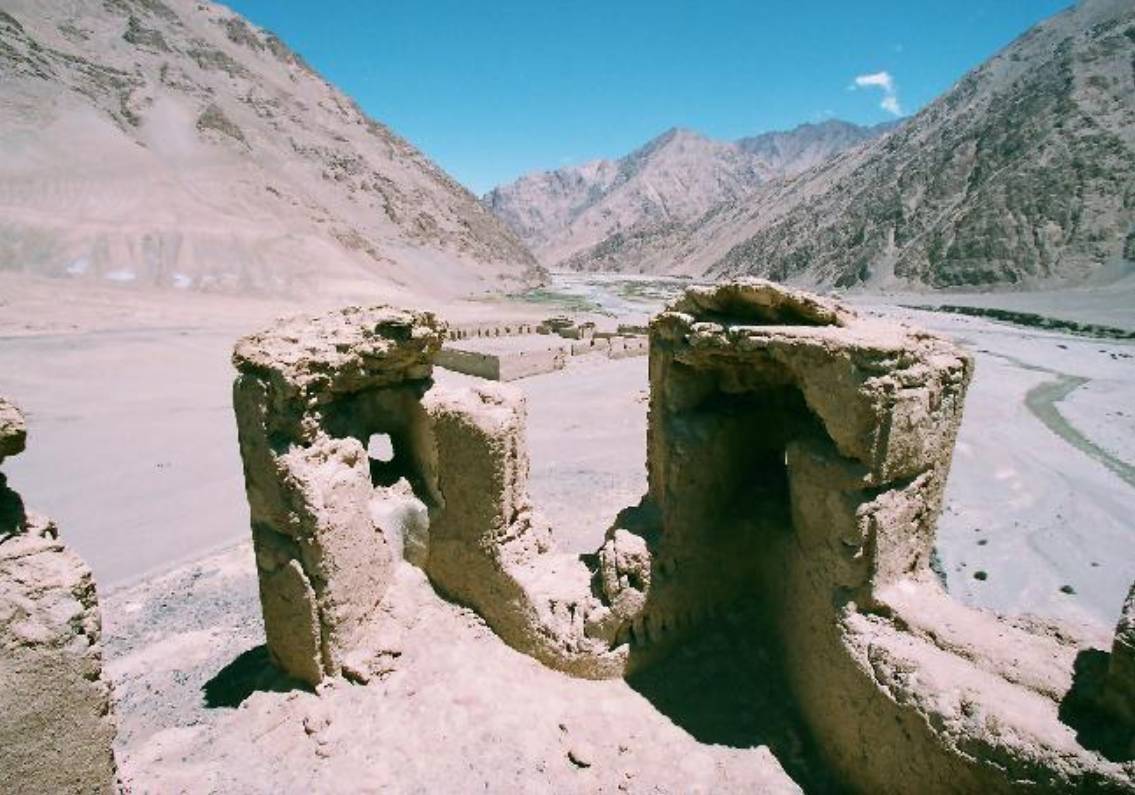 A scenic view of Hotan Saitula Shaoka Yizhi