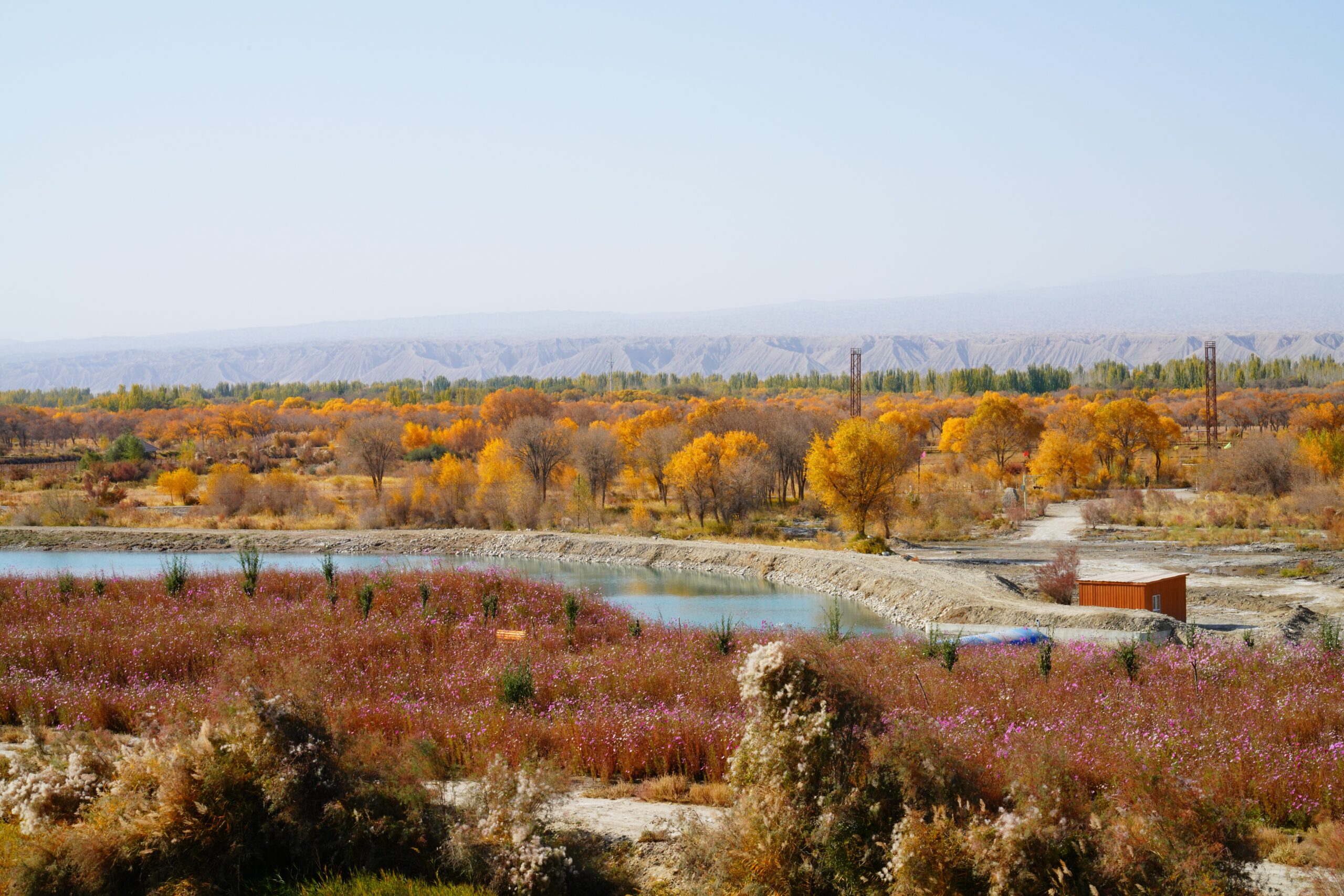 A scenic view of Hotan Yuansha Gucheng