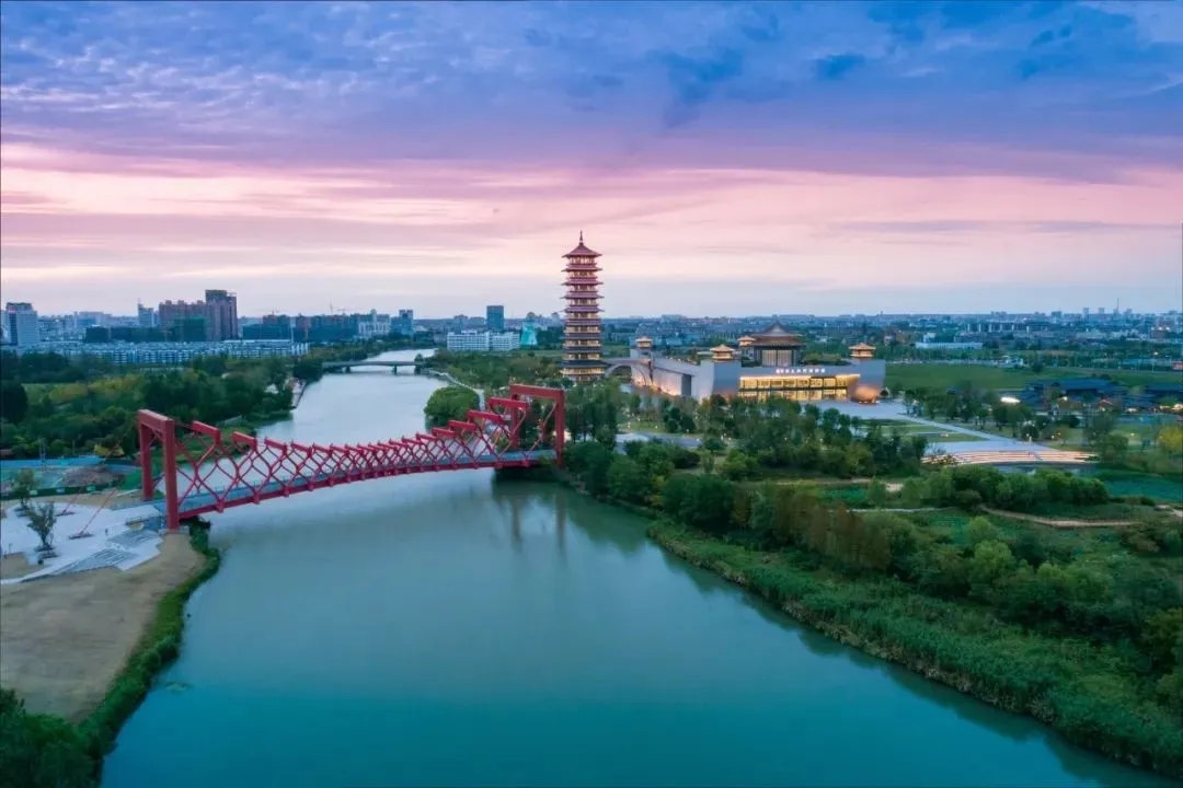A scenic view of Huaian Sizhoucheng Yizhi