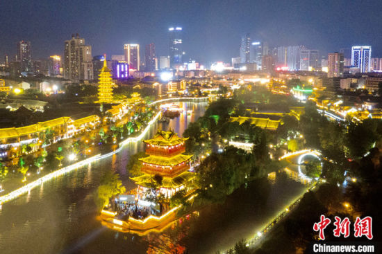A scenic view of Huaian Yueta