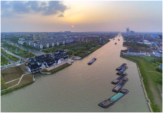 A scenic view of Huaibei Dayunhe Suixi Baishancun Gudao