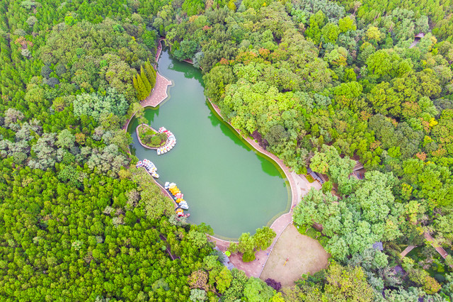 A scenic view of Huaibei Dayunhe Suixi Baishancun Gudao