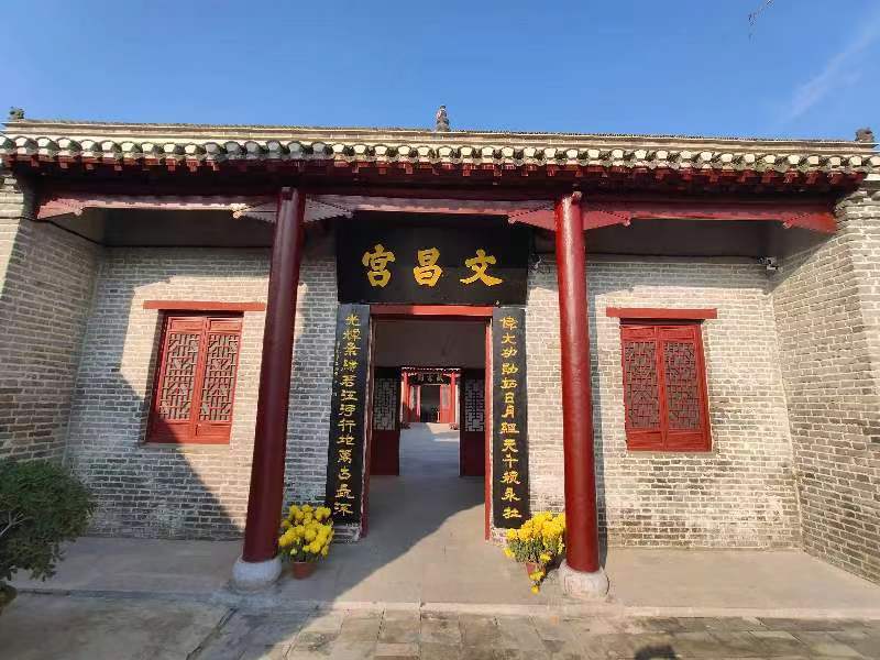 A scenic view of Huaibei Huaihaizhanyi Zongqianwei Huadong Yezhanjun Zhihuibu Jiuzhi