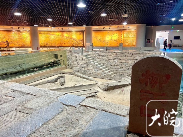 A scenic view of Huaibei Liuzi Yunhe Matou Yizhi