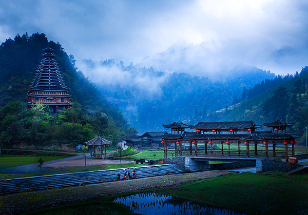 A scenic view of Huaihua Chenzhou Jiaoan Fashengdi