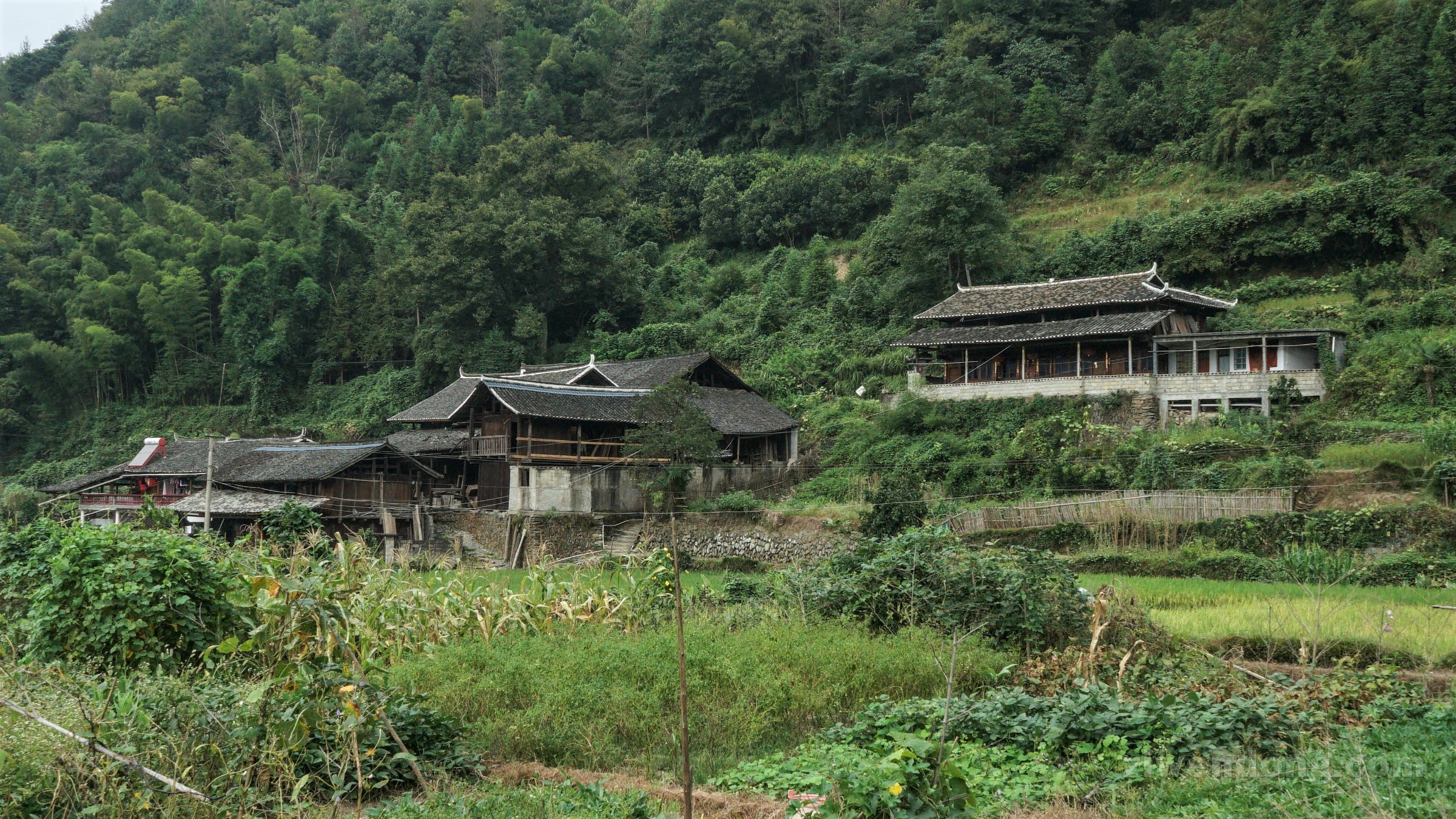 A scenic view of Huaihua Gaoyicun Gujianzhuqun