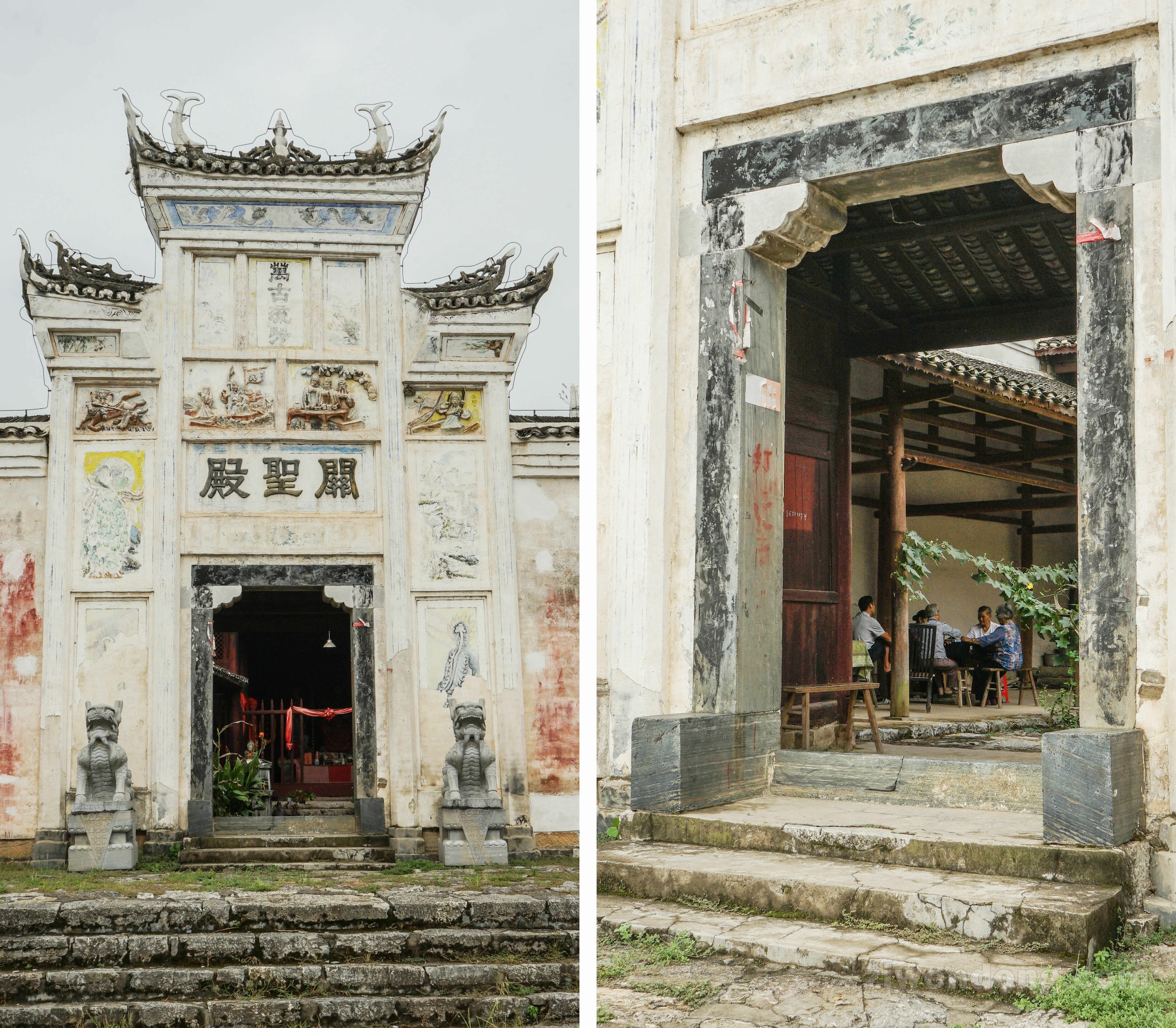 A scenic view of Huaihua Jingpingcun Gujianzhuqun