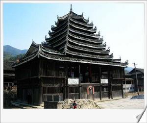 A scenic view of Huaihua Matian Gulou